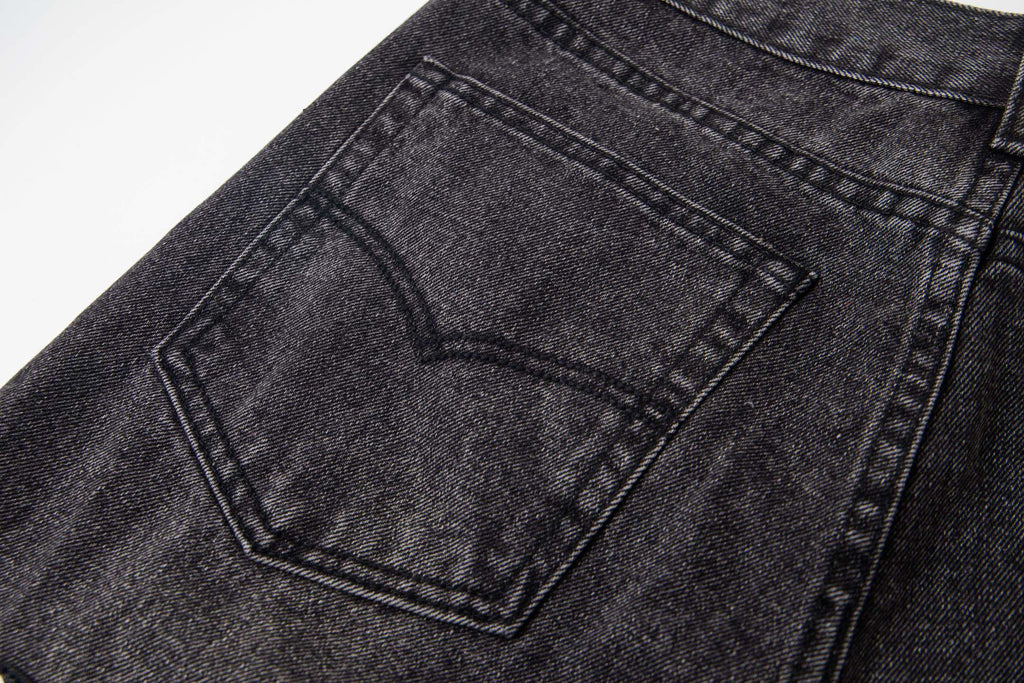 Chrome-Hearts Multi Cross Patch Denim Jeans - Grey Gothic Street Pants 1111