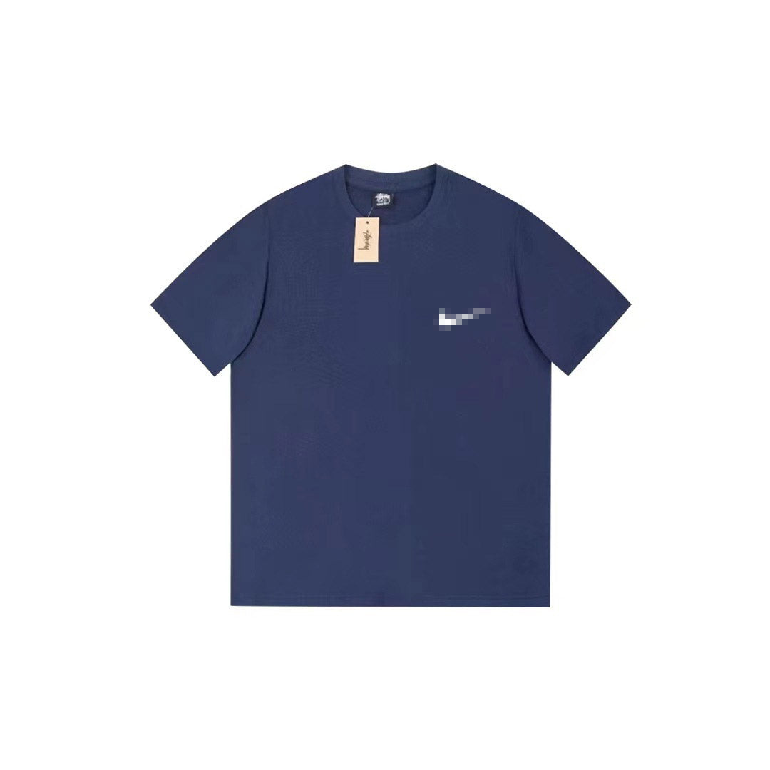 Stussy The Wide World Tribe T Shirt Loose Casual T-Shirts Same for Men and Women
