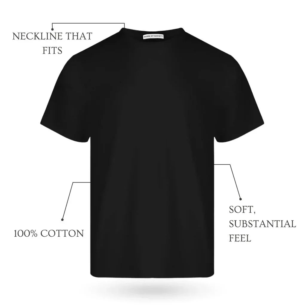 BLACK LOOPWHEELED T-SHIRT 2-PACK