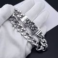 Chrome Hearts distressed butterfly flower cross bracelet
