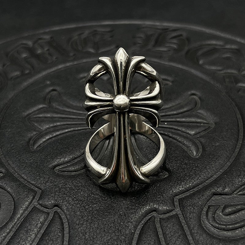 chrome hearts 925 silver retro ring