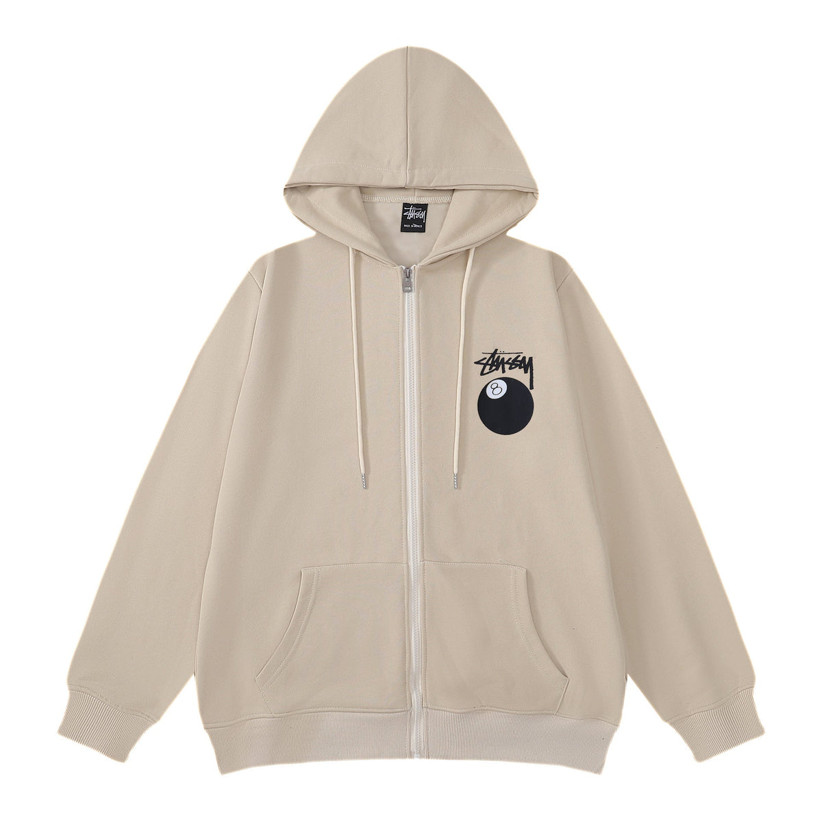 Stussy Hoodie Embroidered Fleece Fashion Hooded Sweater