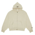 Fear of God Essentials Classic FullZip Hoodie Heather Stone
